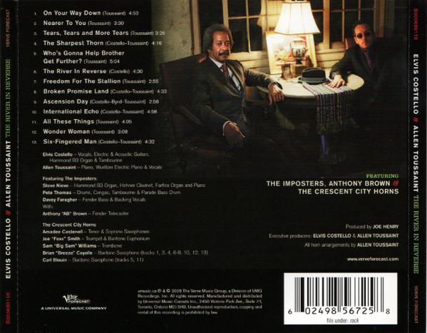 Elvis Costello & Allen Toussaint - The River In Reverse (CD, Album + DVD) (Near Mint (NM or M-)) - Image 2