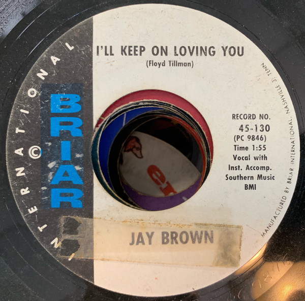 Jay Brown - So Long I'm Gone / I'll Keep On Loving You (7") (Very Good (VG)) - Image 2