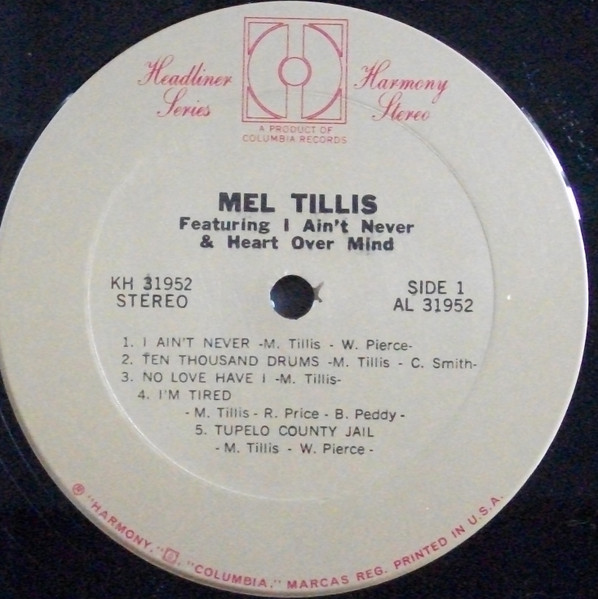Mel Tillis - Mel Tillis (LP, Album) (Mint (M)) - Image 3
