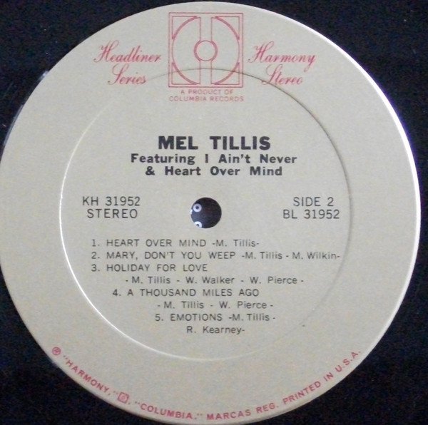 Mel Tillis - Mel Tillis (LP, Album) (Mint (M)) - Image 4