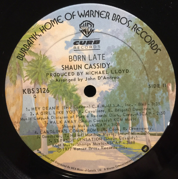 Shaun Cassidy - Born Late (LP, Album, Gat) (Mint (M)) - Image 5