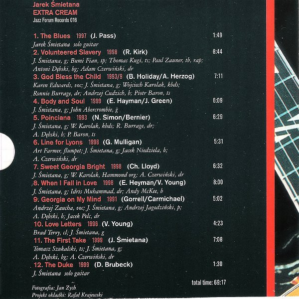 Jarosław Śmietana - Extra Cream (CD, Comp, Club) (Near Mint (NM or M-)) - Image 2