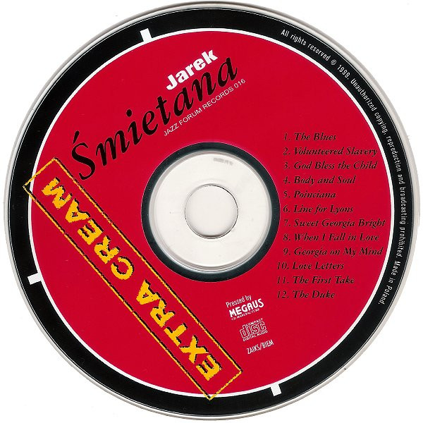 Jarosław Śmietana - Extra Cream (CD, Comp, Club) (Near Mint (NM or M-)) - Image 3