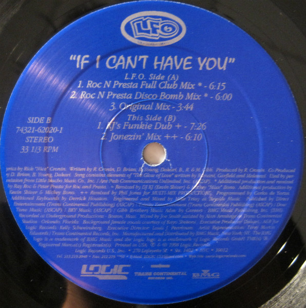 Lyte Funkie Ones Feat. Kayo (2) - If I Can't Have You (12") (Mint (M)) - Image 3