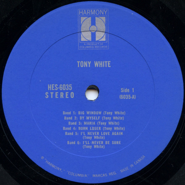 Tony White (17) - Tony White (LP, Album) (Mint (M)) - Image 3