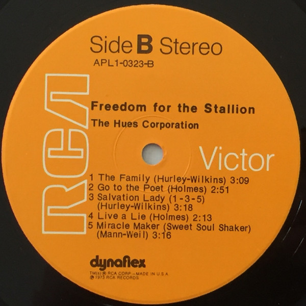 The Hues Corporation - Freedom For The Stallion (LP, Album, Ind) (Mint (M)) - Image 4