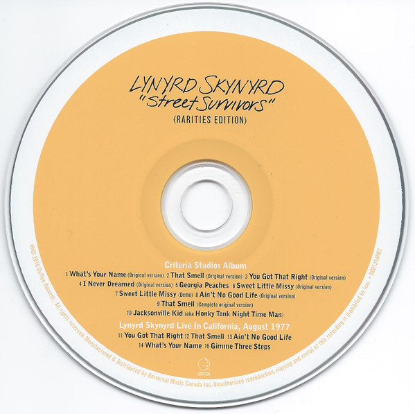 Lynyrd Skynyrd - Street Survivors - Rarities Edition (CD, Album, RE) (Near Mint (NM or M-)) - Image 3