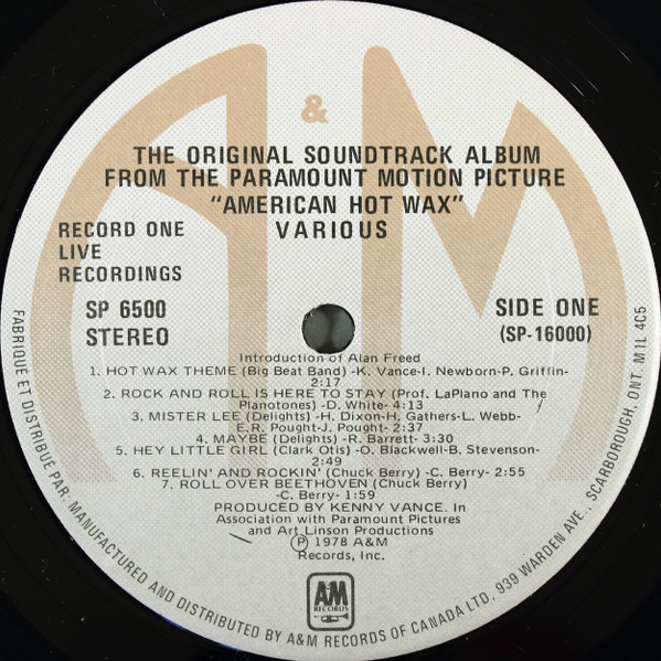 Various - The Original Soundtrack Album From The Paramount Motion Picture "American Hot Wax" (2xLP, Album, Comp) (Mint (M)) - Image 4