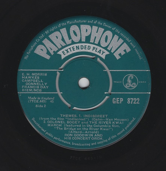 Ron Goodwin And His Orchestra - Themes (7", EP) (Very Good (VG)) - Image 4