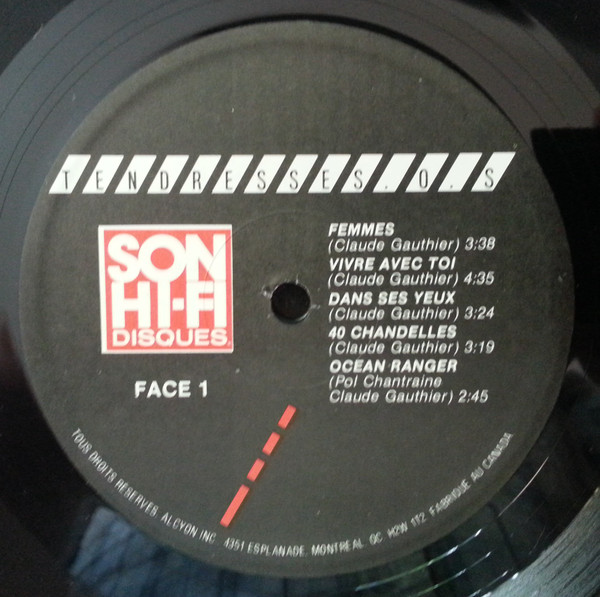 Claude Gauthier - Tendresses.O.S (LP, Album) (Mint (M)) - Image 3