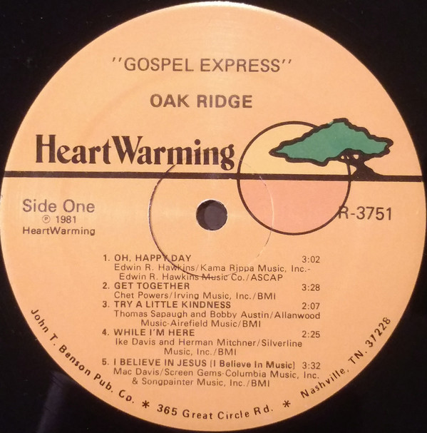 The Oak Ridge Boys - Gospel Express (LP, Album) (Mint (M)) - Image 3