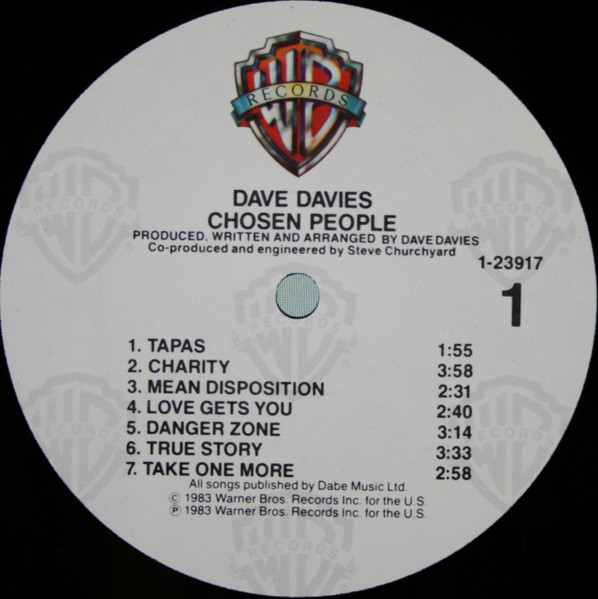 Dave Davies - Chosen People (LP, Album, Spe) (Mint (M)) - Image 3