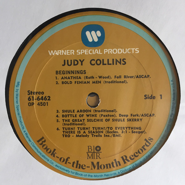 Judy Collins - Judy Collins (4xLP, Comp, Club) (Mint (M)) - Image 4