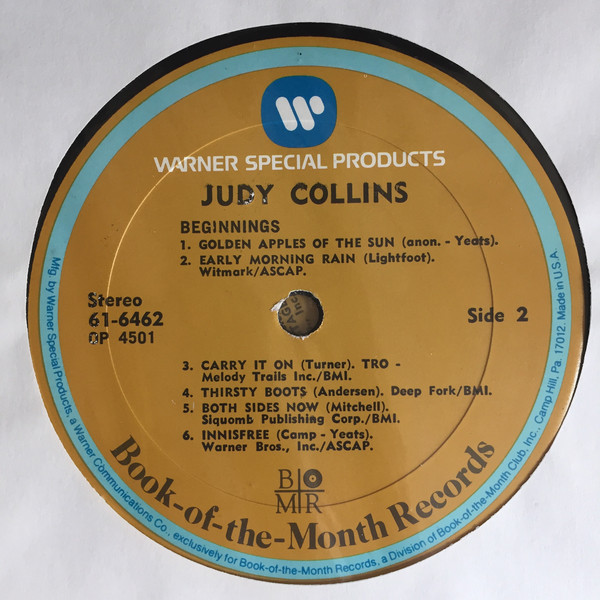 Judy Collins - Judy Collins (4xLP, Comp, Club) (Mint (M)) - Image 5