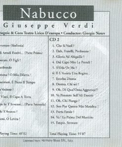 Alternative view of Giuseppe Verdi, Compagnia E Coro Del Teatro Lirico D'Europa , Conductor: Giorgio Notev - Nabucco (2xCD, Album) (Near Mint (NM or M-))