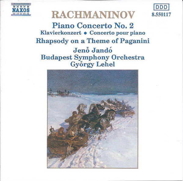 Sergei Vasilyevich Rachmaninoff, Jenö Jandó, Budapest Symphony Orchestra, György Lehel - Piano Concerto No. 2 • Rhapsody On A Theme Of Paganini (CD, Album, RE) (Near Mint (NM or M-))
