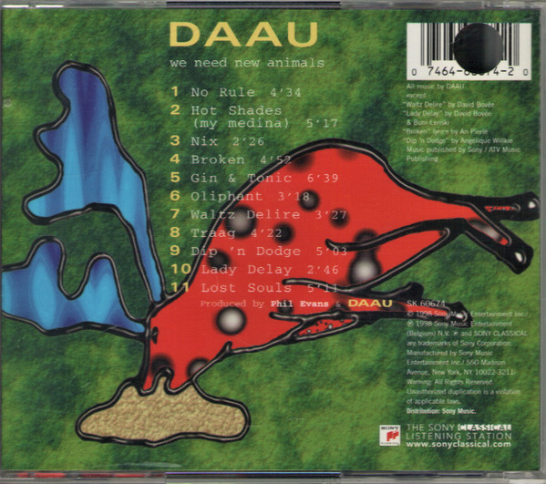 DAAU - We Need New Animals (CD, Album) (Near Mint (NM or M-)) - Image 2