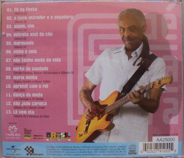 Gilberto Gil - Fé Na Festa (CD, Album) (Near Mint (NM or M-)) - Image 2