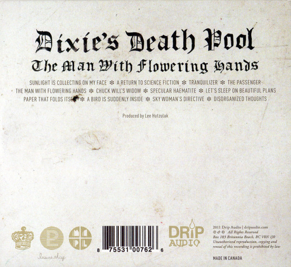 Dixie's Death Pool - The Man With Flowering Hands (CD, Album) (Near Mint (NM or M-)) - Image 2