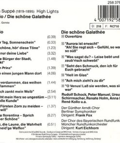 Franz von Suppé, Berliner Symphoniker, Frank Fox, Ursula Schirrmacher, Rudolf Schock, Renate Holm, Peter Manuel, Anna Moffo - Boccaccio / Die Schöne Galathée (CD, Comp) (Near Mint (NM or M-)) - Image 5
