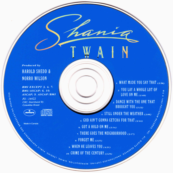 Shania Twain - Shania Twain (CD, Album, Club) (Near Mint (NM or M-)) - Image 3