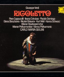 Giuseppe Verdi  -  Piero Cappuccilli · Ileana Cotrubas · Placido Domingo · Elena Obraztsova · Nicolai Ghiaurov · Kurt Moll · Hanna Schwarz · Wiener Staatsopernchor · Wiener Philharmoniker · Carlo Maria Giulini - Rigoletto (2xCD, Album, RE, RM + Box, Sli) (Near Mint (NM or M-))