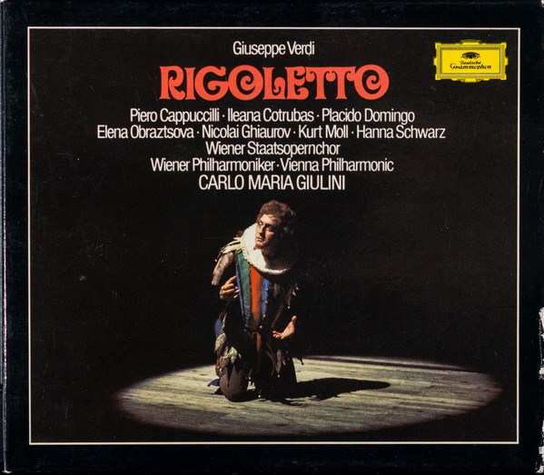 Giuseppe Verdi - Piero Cappuccilli · Ileana Cotrubas · Placido Domingo · Elena Obraztsova · Nicolai Ghiaurov · Kurt Moll · Hanna Schwarz · Wiener Staatsopernchor · Wiener Philharmoniker · Carlo Maria Giulini - Rigoletto (2xCD, Album, RE, RM + Box, Sli) (Near Mint (NM or M-))