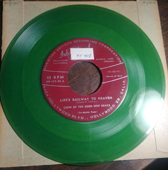 Crew Of The Good Ship Grace, Kenny Nelson, Charles Turner (4) - Life's Railway To Heaven / Alone (7", Gre) (Very Good Plus (VG+)) - Image 2