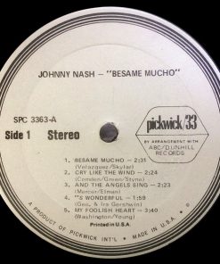 Johnny Nash - Besame Mucho (LP, Comp) (Mint (M)) - Image 3