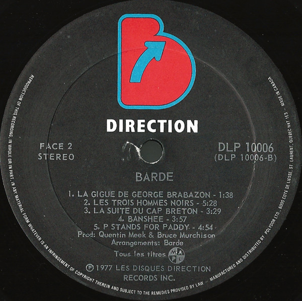 Barde - Barde (LP, Album) (Mint (M)) - Image 4