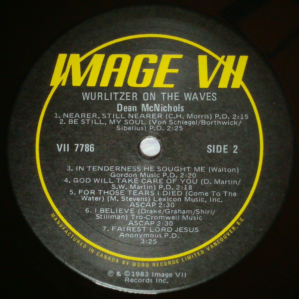 Dean McNichols - Wurlitzer On The Waves (LP, Album) (Mint (M)) - Image 3