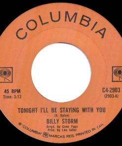 Billy Storm - Tonight I'll Be Staying With You / Coal Mine (7", Single, Promo) (Very Good Plus (VG+))