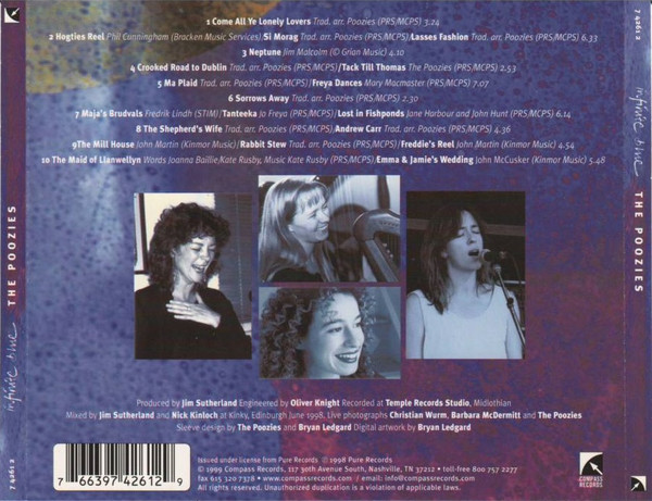The Poozies - Infinite Blue (CD, Album) (Mint (M)) - Image 2