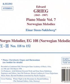 Alternative view of Edvard Grieg, Einar Steen-Nøkleberg - Piano Music Vol. 7 (CD, Album) (Near Mint (NM or M-))