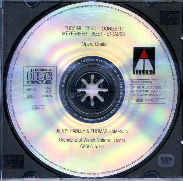 Jerry Hadley & Thomas Hampson - Famous Opera Duets (CD) (Near Mint (NM or M-)) - Image 5