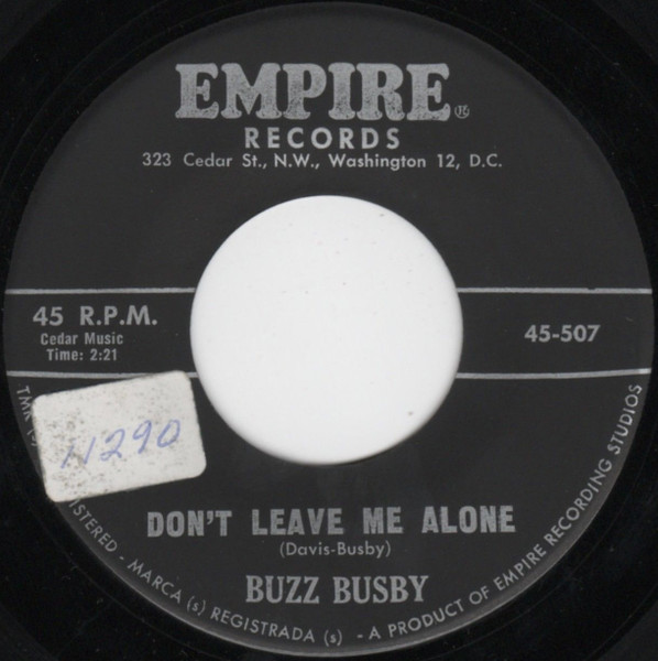 Buzz Busby - Pretty Polly / Don't Leave Me Alone (7") (Very Good Plus (VG+)) - Image 2