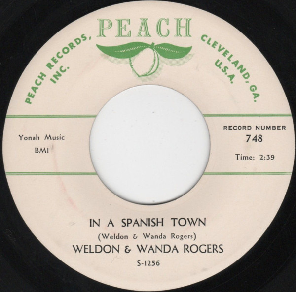 Weldon & Wanda Rogers - I've Got The Yearning / In A Spanish Town (7") (Very Good Plus (VG+)) - Image 2