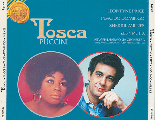 Giacomo Puccini, Leontyne Price, Placido Domingo, Sherrill Milnes, Zubin Mehta, New Philharmonia Orchestra, John Alldis Choir / John Alldis - Tosca (2xCD, Album, RE, RM) (Very Good Plus (VG+))