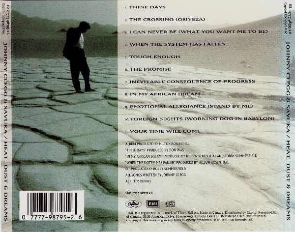 Johnny Clegg & Savuka - Heat, Dust & Dreams (CD, Album) (Near Mint (NM or M-)) - Image 2