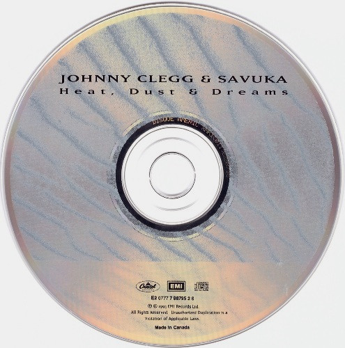Johnny Clegg & Savuka - Heat, Dust & Dreams (CD, Album) (Near Mint (NM or M-)) - Image 3