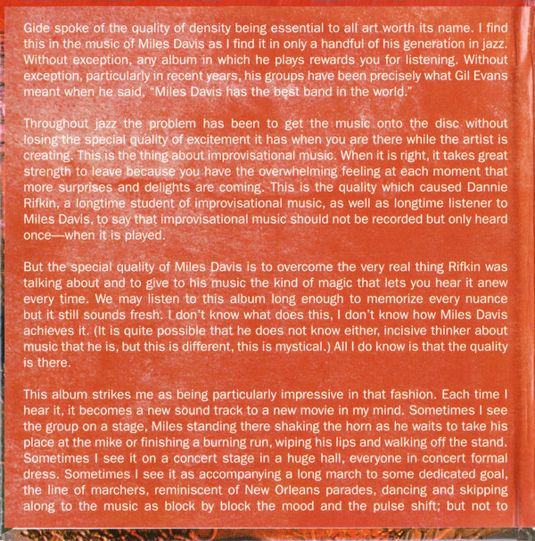 Miles Davis - Filles De Kilimanjaro (SACD, Hybrid, Album, Ltd, Num, RE, RM) (Near Mint (NM or M-)) - Image 2