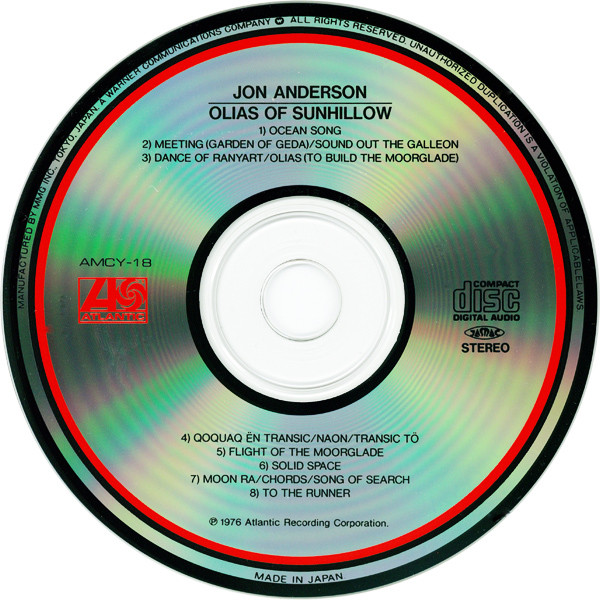 Jon Anderson - Olias Of Sunhillow (CD, Album, RE) (Mint (M)) - Image 4
