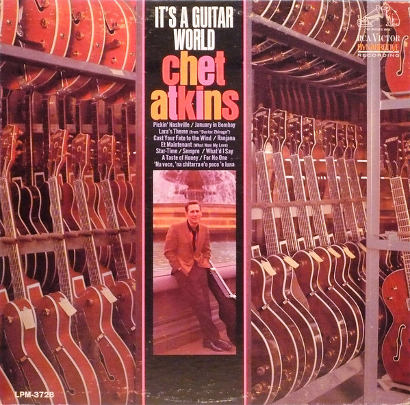 Chet Atkins - It's A Guitar World (LP, Mono) (Mint (M))