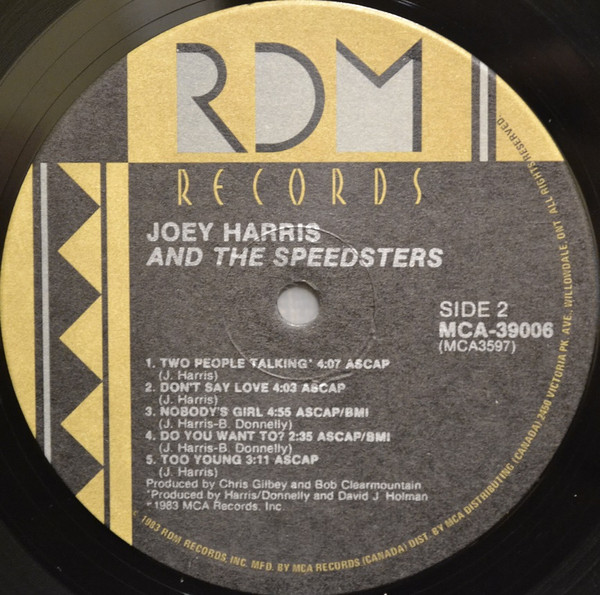Joey Harris And The Speedsters - Joey Harris And The Speedsters (LP, Album) (Mint (M)) - Image 4