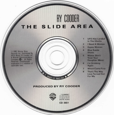 Ry Cooder - The Slide Area (CD, Album, RE) (Mint (M)) - Image 3