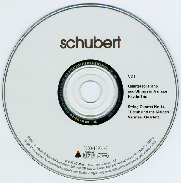 Franz Schubert - "Trout" Quintet / "Death And The Maiden" Quartet / Impromptous (2xCD, Comp) (Near Mint (NM or M-)) - Image 3