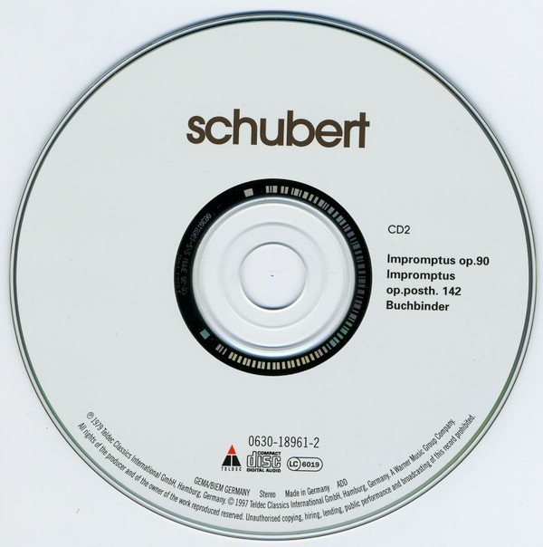 Franz Schubert - "Trout" Quintet / "Death And The Maiden" Quartet / Impromptous (2xCD, Comp) (Near Mint (NM or M-)) - Image 4