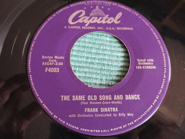 Frank Sinatra - The Same Old Song And Dance (7", Single) (Very Good (VG))