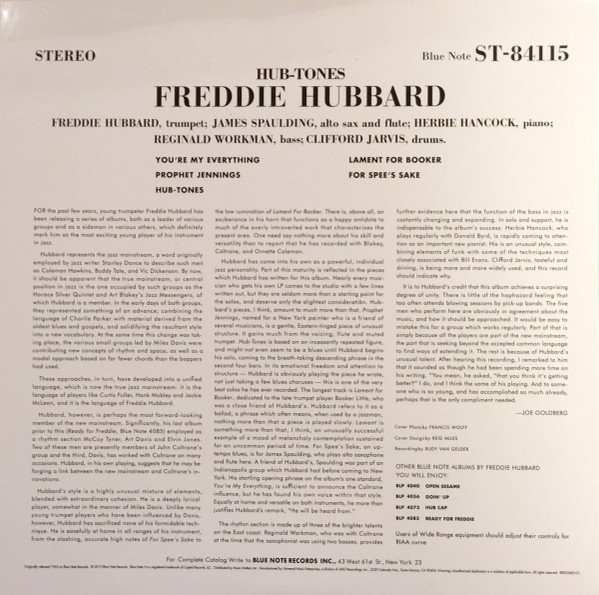 Freddie Hubbard - Hub-Tones (LP, Album, Ltd, RE, RM, 180) (Mint (M)) - Image 5