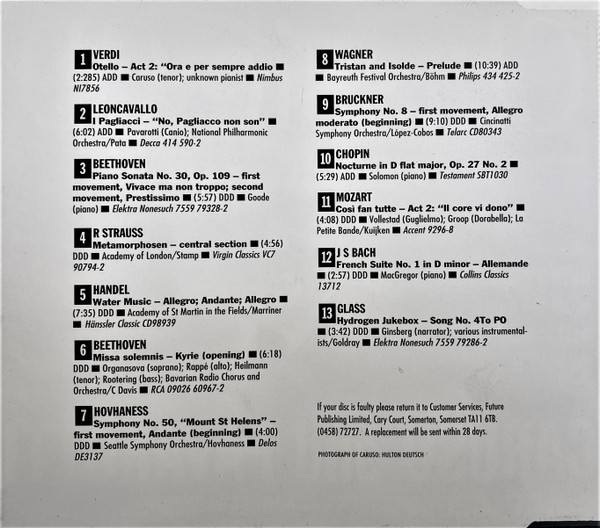 Various - Classic CD Issue 47 - Caruso And Pavarotti (CD, Comp) (Near Mint (NM or M-)) - Image 4